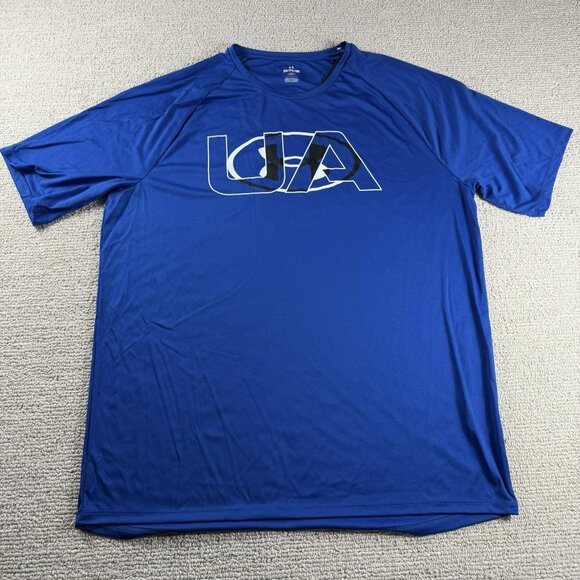 Under Armour Other - Under Armour Velocity 2.0 Short Sleeve T-shirt Blue Men’s Size XXL